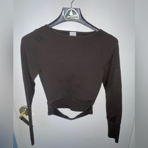 Wilfred (Aritzia) Yacine Long Sleeve Top in Deep Grey (Size Medium) - Picture 1 of 3